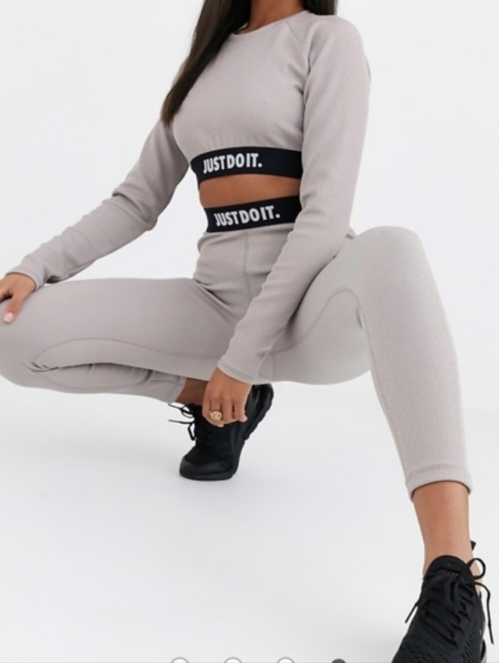 NIKE |  Cropped Ribbed Top